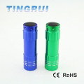 Portable Colorful mini pocket flashlight portable flash light led